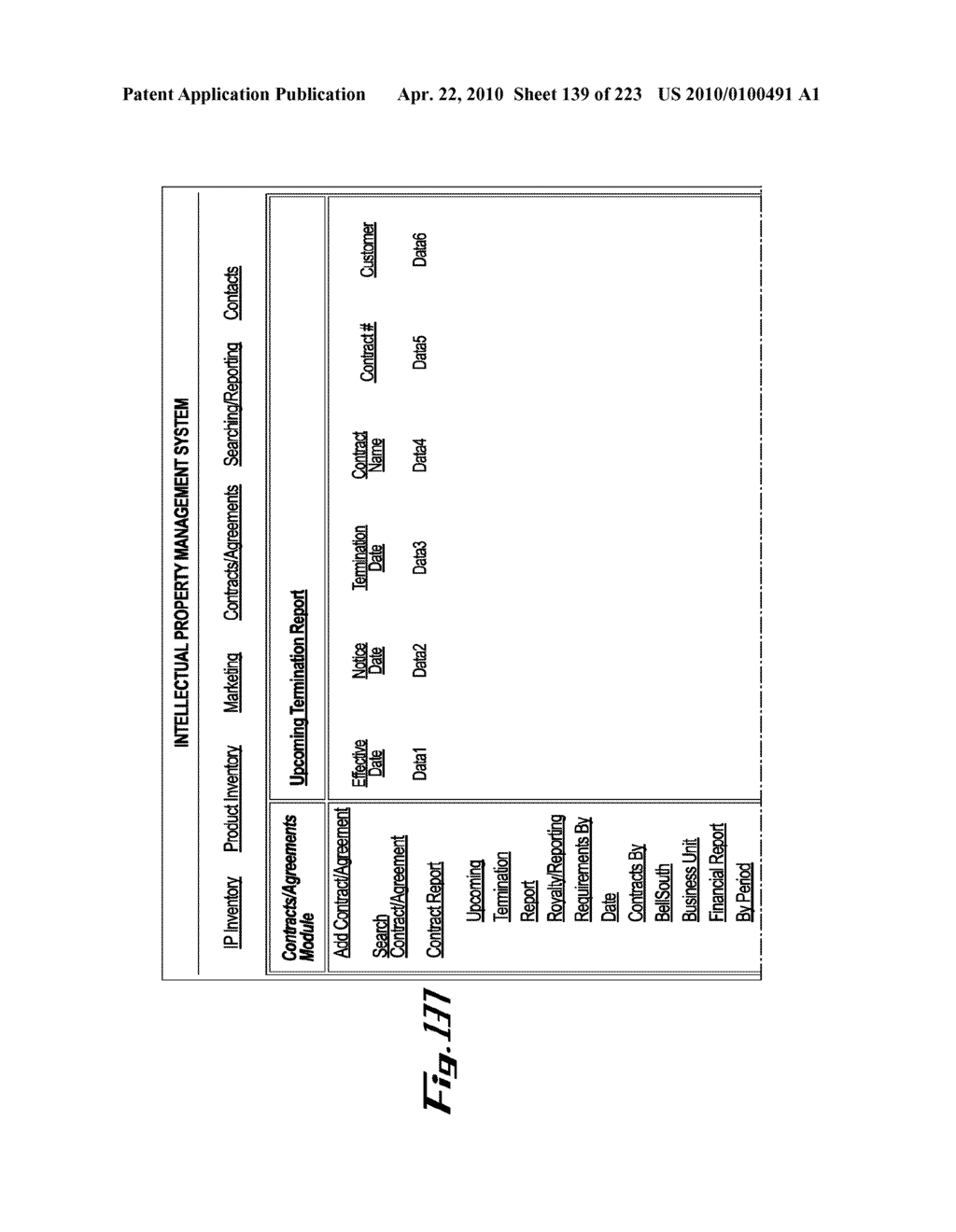 System and Method for Managing Intellectual Property Life Cycles - diagram, schematic, and image 140