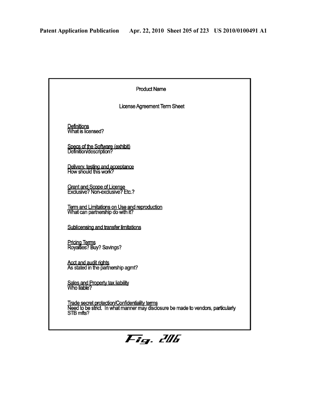 System and Method for Managing Intellectual Property Life Cycles - diagram, schematic, and image 206