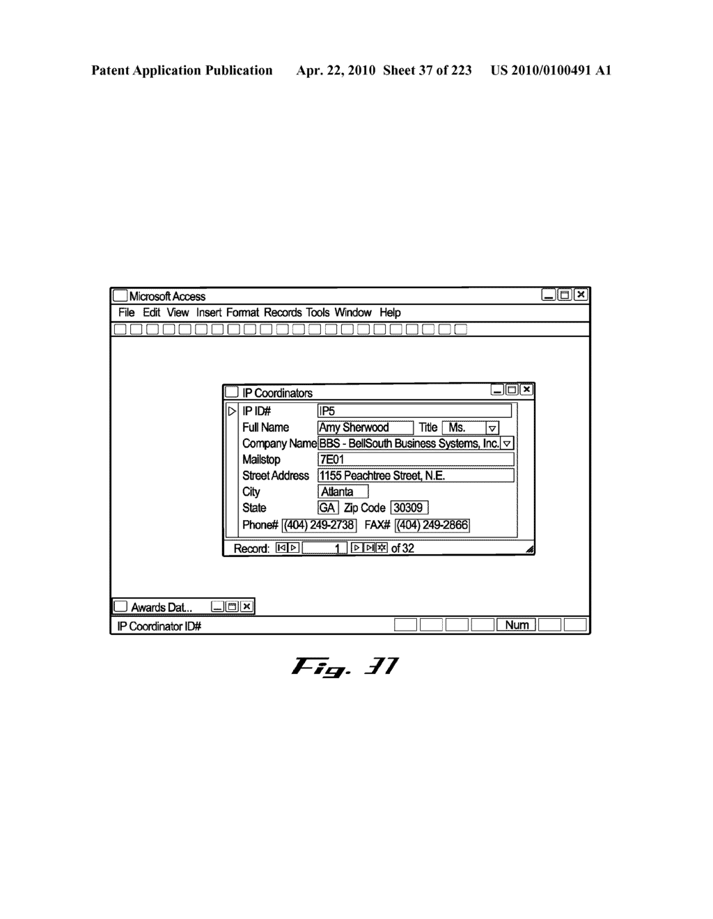 System and Method for Managing Intellectual Property Life Cycles - diagram, schematic, and image 38