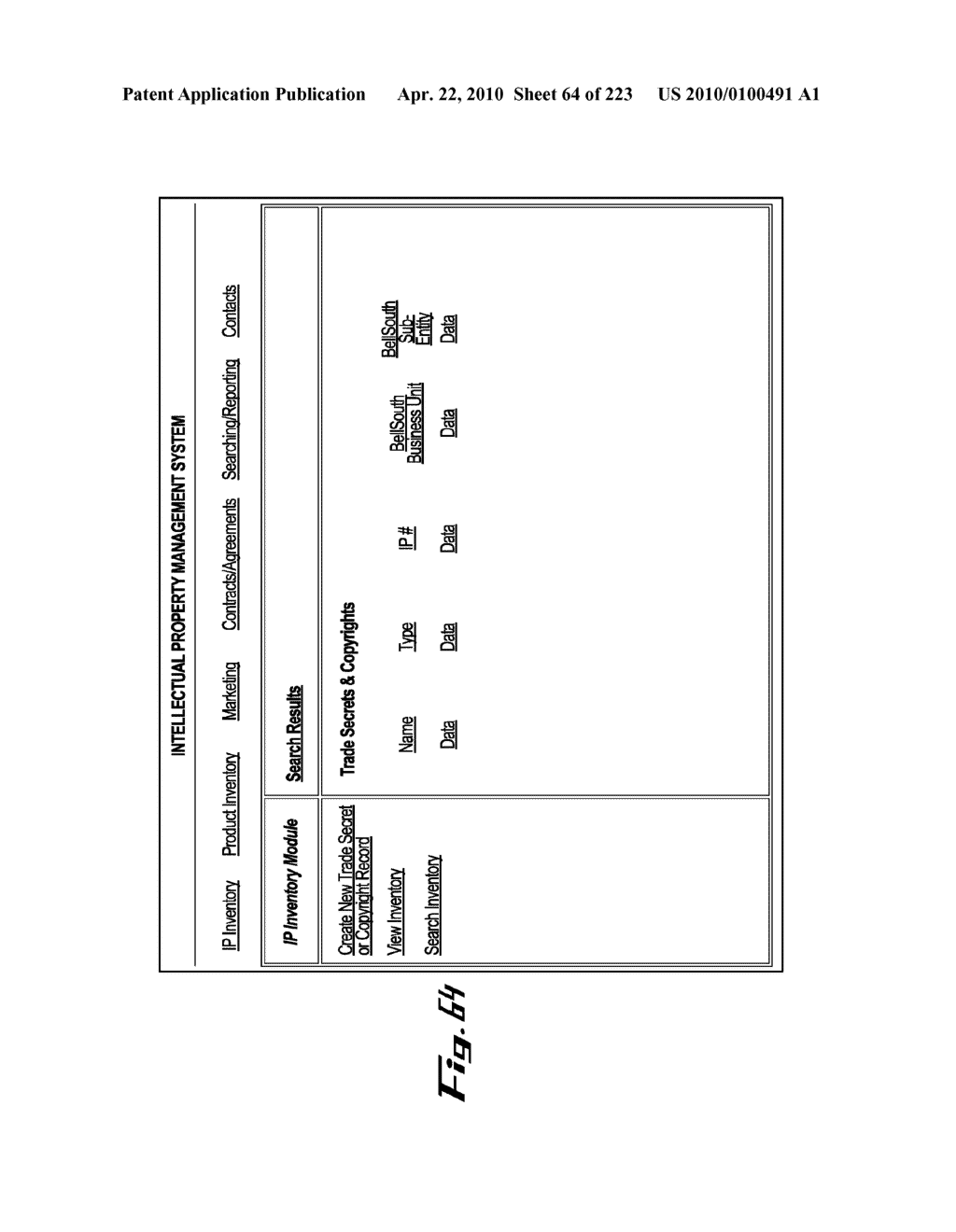 System and Method for Managing Intellectual Property Life Cycles - diagram, schematic, and image 65