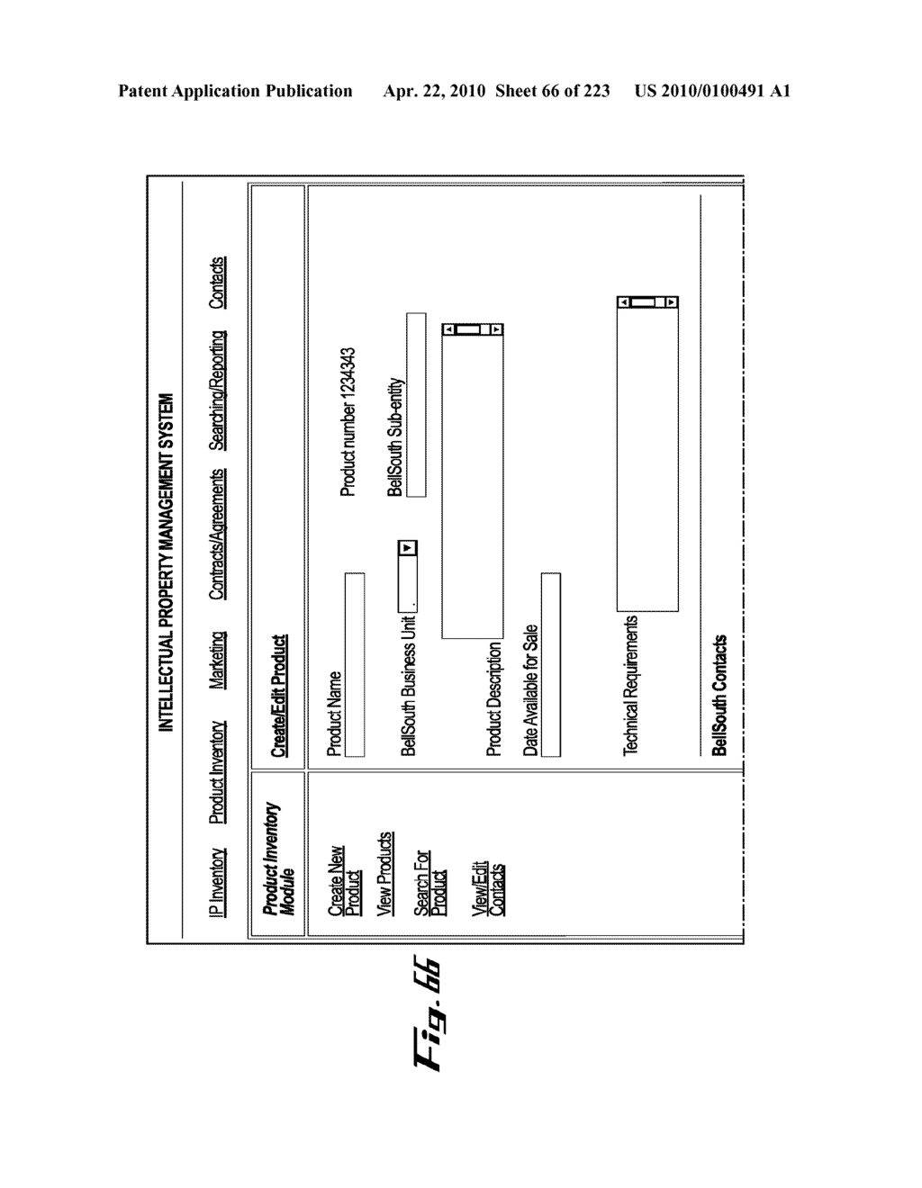 System and Method for Managing Intellectual Property Life Cycles - diagram, schematic, and image 67