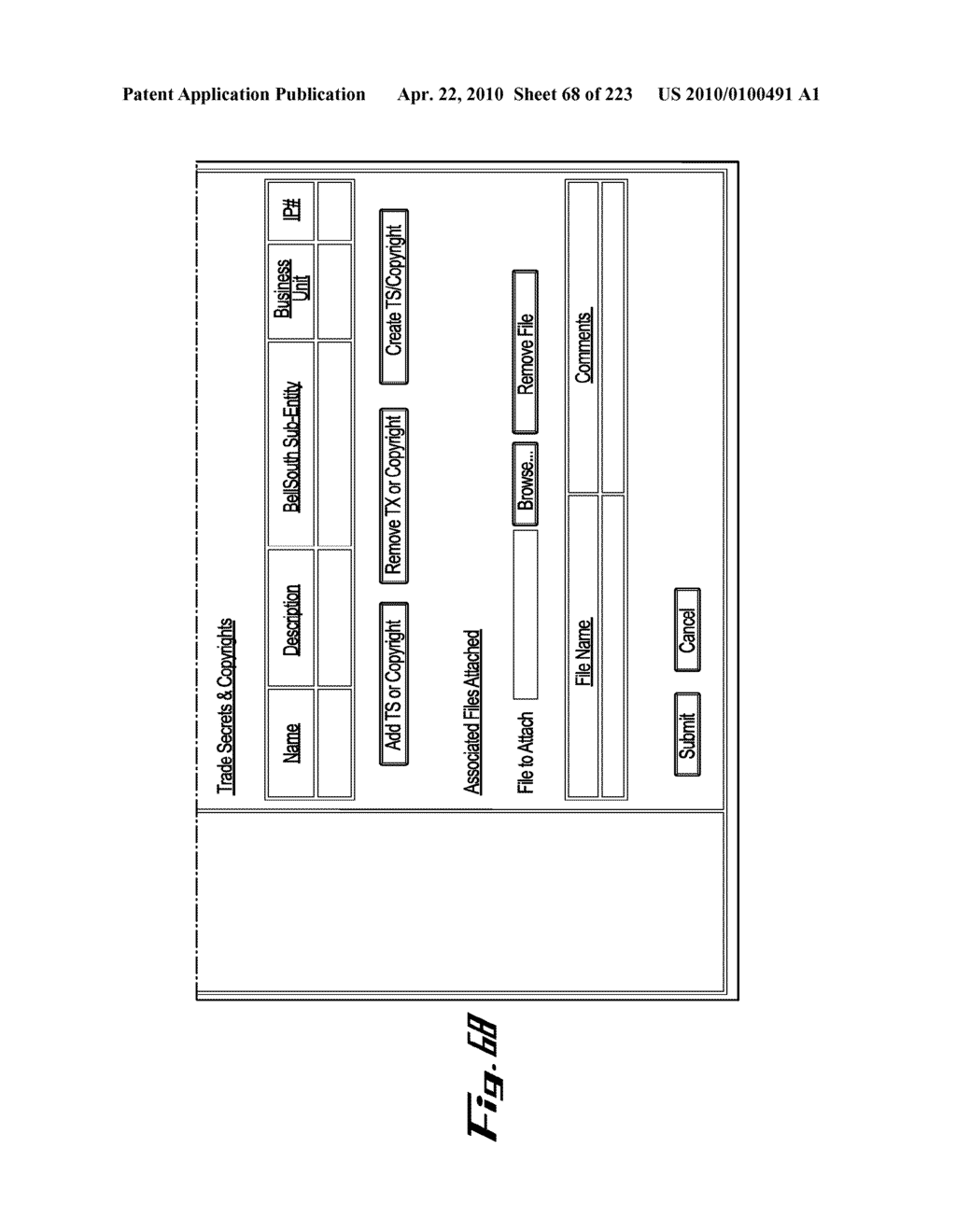 System and Method for Managing Intellectual Property Life Cycles - diagram, schematic, and image 69