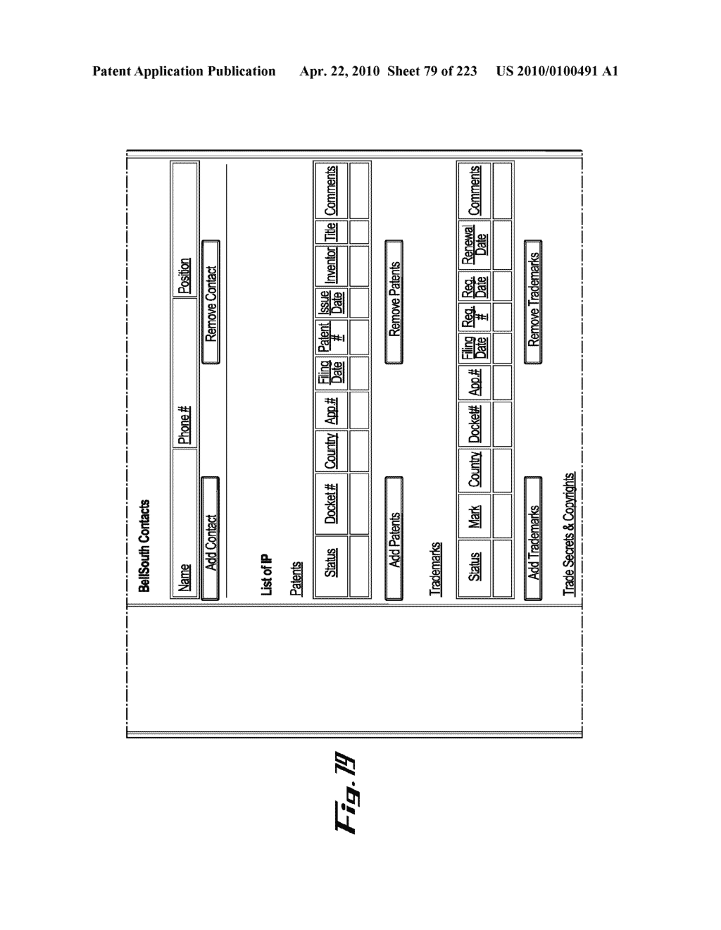 System and Method for Managing Intellectual Property Life Cycles - diagram, schematic, and image 80