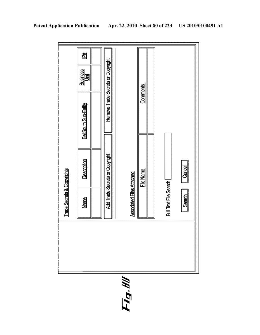 System and Method for Managing Intellectual Property Life Cycles - diagram, schematic, and image 81