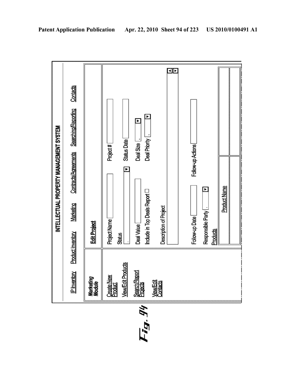 System and Method for Managing Intellectual Property Life Cycles - diagram, schematic, and image 95