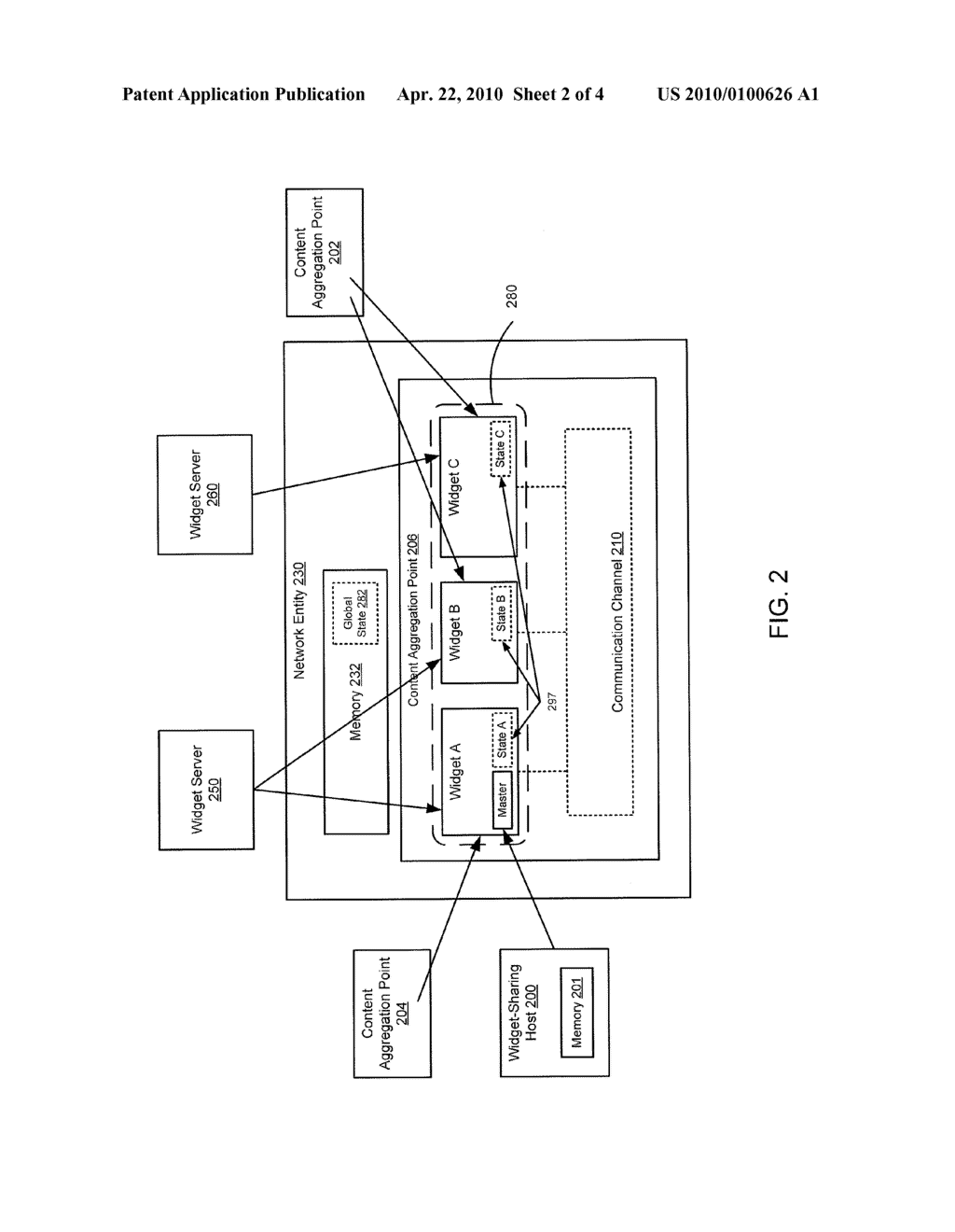 METHODS AND APPARATUS RELATED TO INTER-WIDGET INTERACTIONS MANAGED BY A CLIENT-SIDE MASTER - diagram, schematic, and image 03