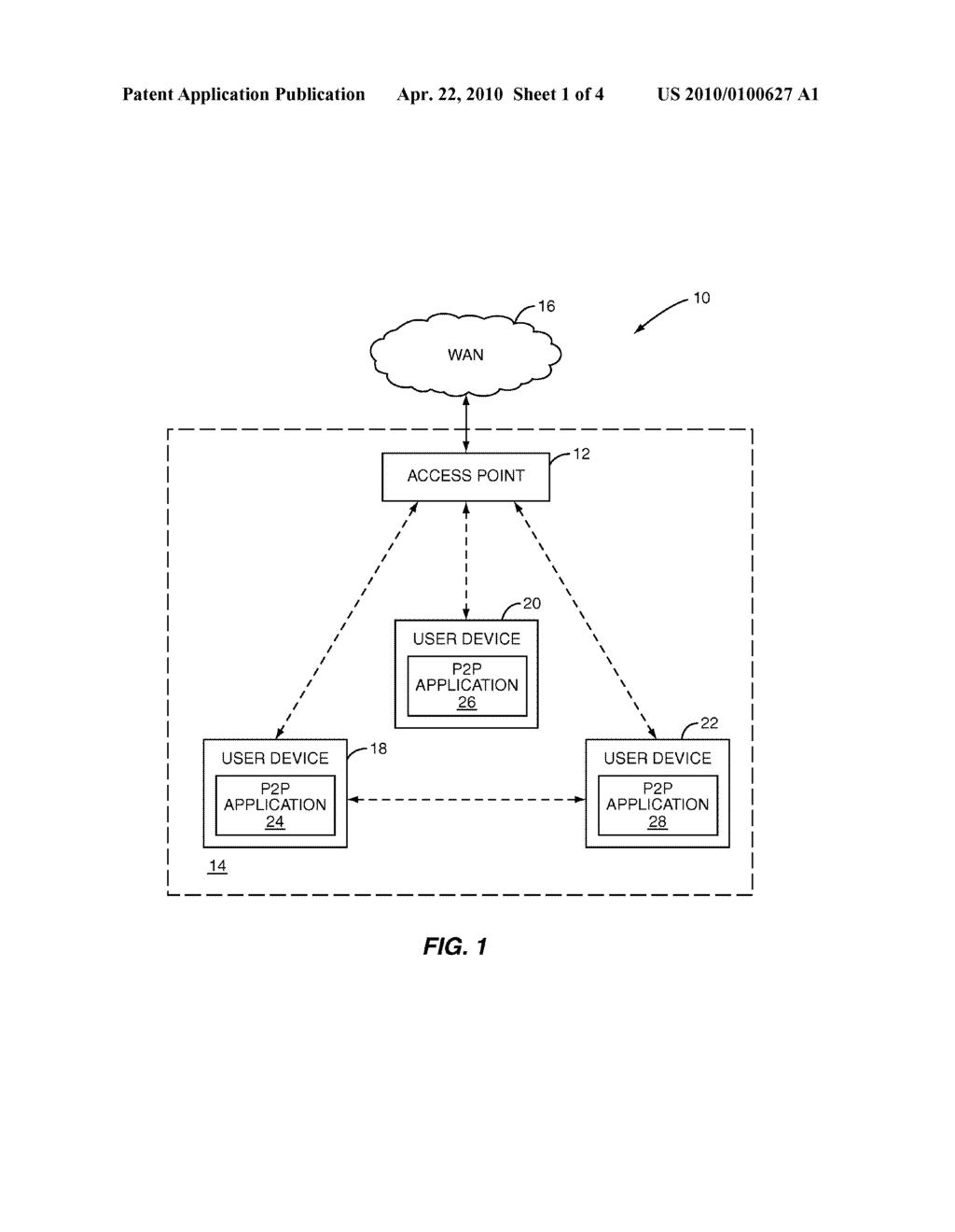 SYSTEM AND METHOD FOR BYPASSING AN ACCESS POINT IN A LOCAL AREA NETWORK FOR P2P DATA TRANSFERS - diagram, schematic, and image 02