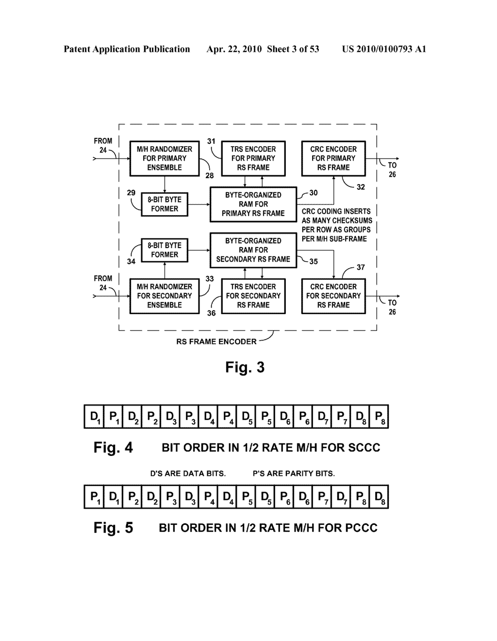 DIGITAL TELEVISION SYSTEMS EMPLOYING CONCATENATED CONVOLUTIONAL CODED DATA - diagram, schematic, and image 04