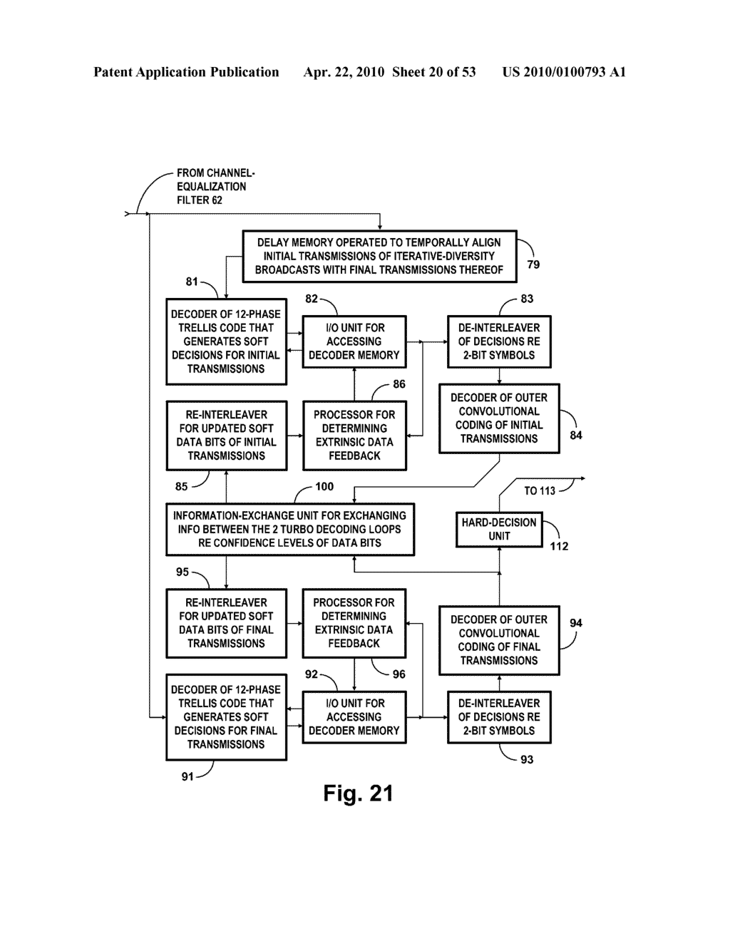 DIGITAL TELEVISION SYSTEMS EMPLOYING CONCATENATED CONVOLUTIONAL CODED DATA - diagram, schematic, and image 21