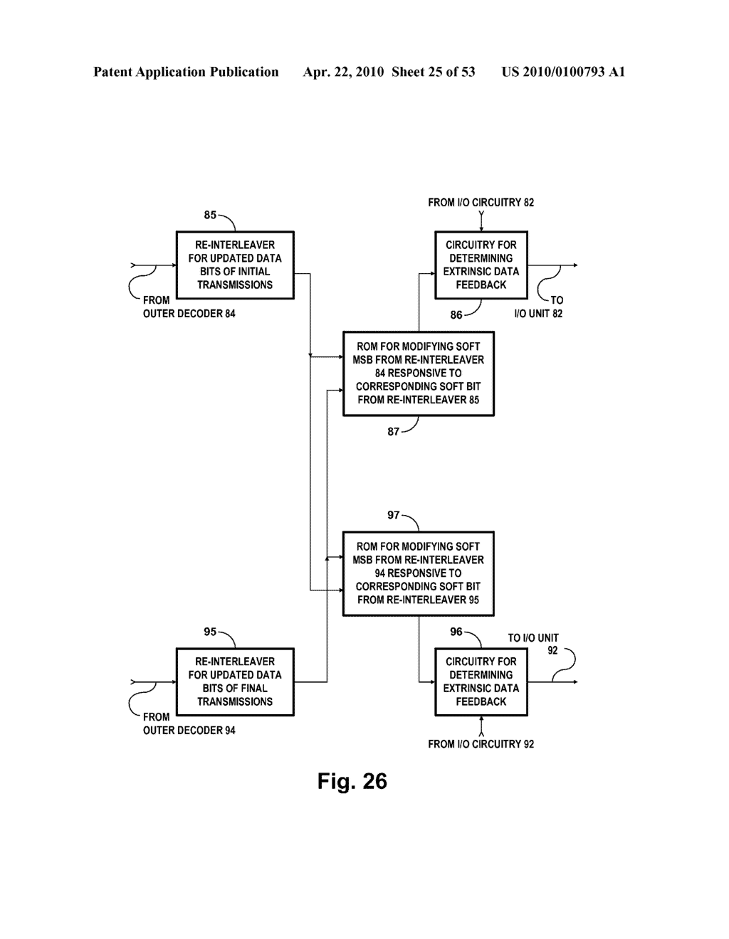 DIGITAL TELEVISION SYSTEMS EMPLOYING CONCATENATED CONVOLUTIONAL CODED DATA - diagram, schematic, and image 26