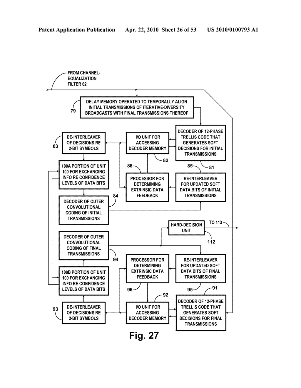 DIGITAL TELEVISION SYSTEMS EMPLOYING CONCATENATED CONVOLUTIONAL CODED DATA - diagram, schematic, and image 27