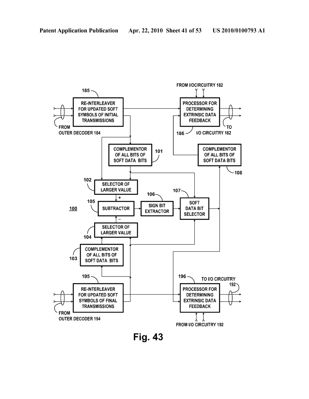 DIGITAL TELEVISION SYSTEMS EMPLOYING CONCATENATED CONVOLUTIONAL CODED DATA - diagram, schematic, and image 42