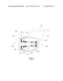 DEVICE FOR DEFLECTION AND RETENTION OF AIRCRAFT ENGINE DEBRIS diagram and image