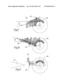 DEVICE FOR DEFLECTION AND RETENTION OF AIRCRAFT ENGINE DEBRIS diagram and image