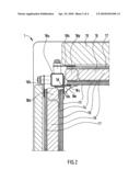 Frame for a device for manufacturing a three-dimensional object and device for manufacturing a three-dimensional object by such a frame diagram and image