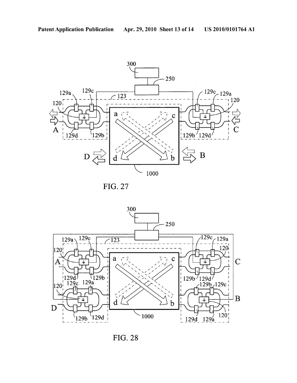 Double flow-circuit heat exchange device for periodic positive and reverse directional pumping - diagram, schematic, and image 14