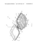 TAMPER EVIDENT CONTAINER WITH FRANGIBLE HINGE diagram and image