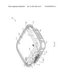 TAMPER EVIDENT CONTAINER WITH FRANGIBLE HINGE diagram and image