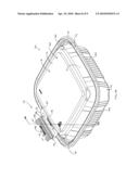 TAMPER EVIDENT CONTAINER WITH FRANGIBLE HINGE diagram and image