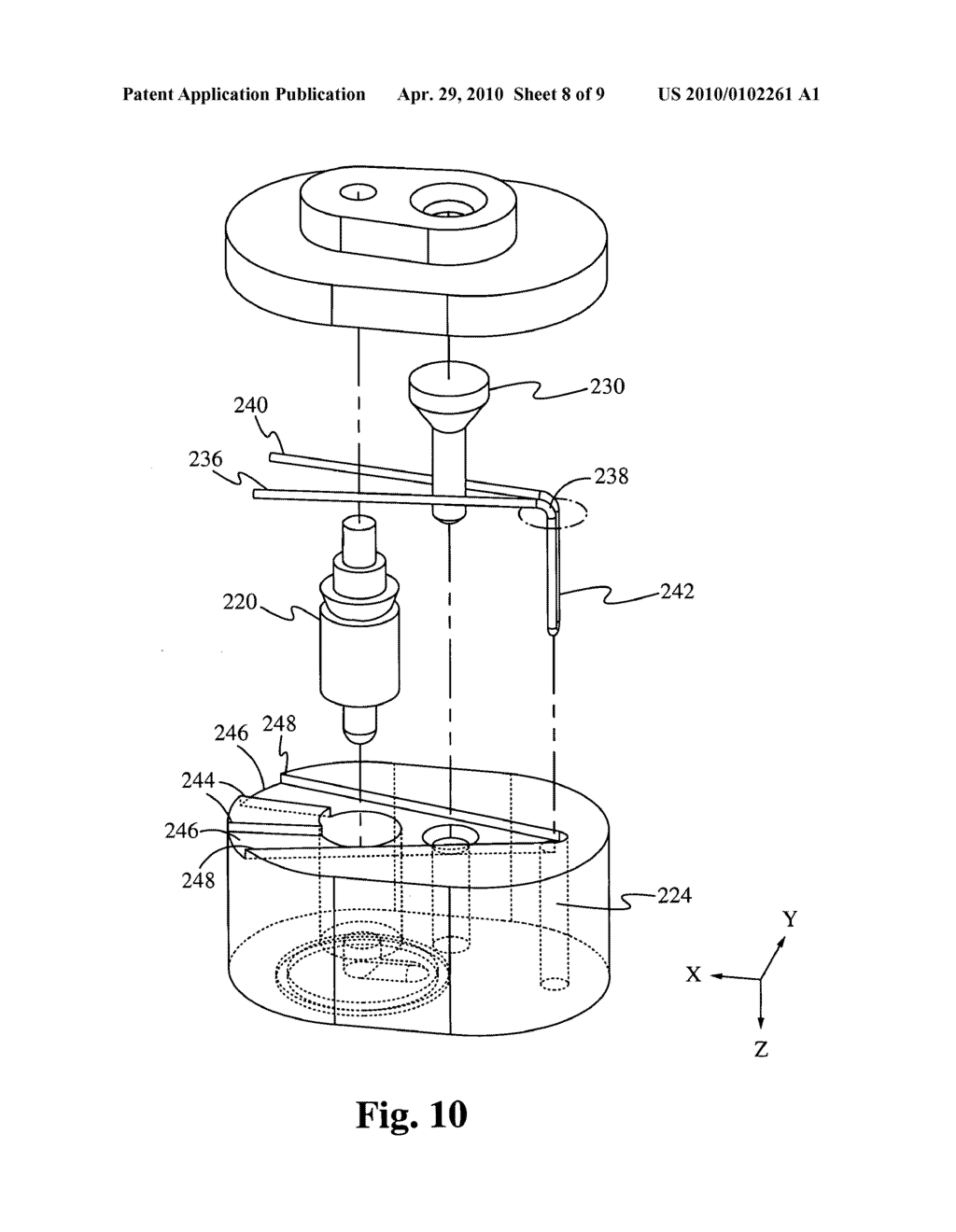 Microfluidic valve mechanism - diagram, schematic, and image 09