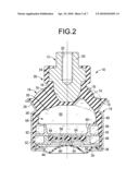 Fluid filled type vibration damping device diagram and image