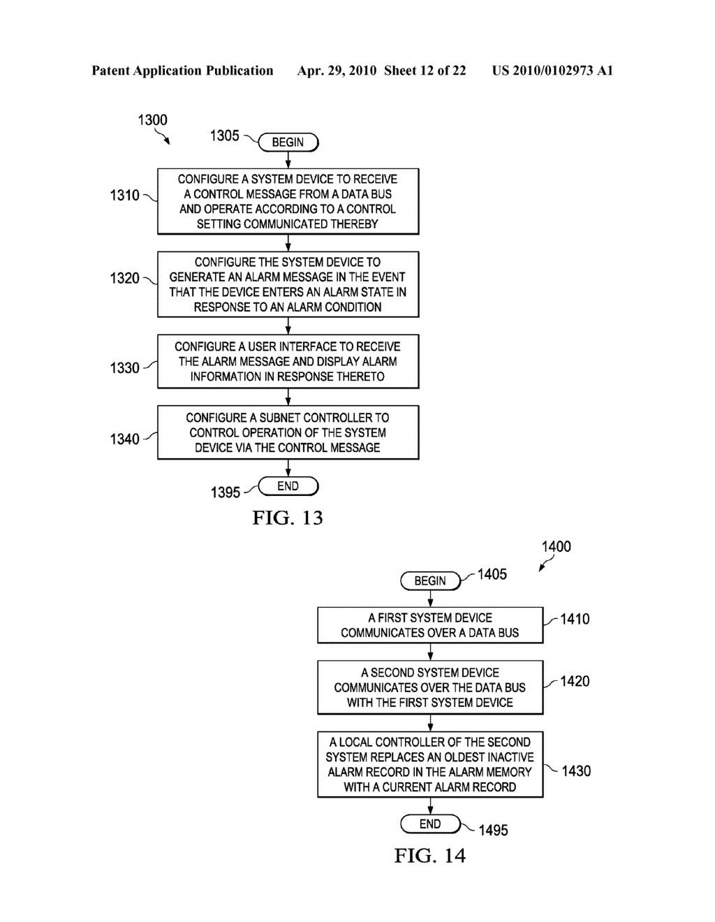 ALARM AND DIAGNOSTICS SYSTEM AND METHOD FOR A DISTRIBUTED-ARCHITECTURE HEATING, VENTILATION AND AIR CONDITIONING NETWORK - diagram, schematic, and image 13