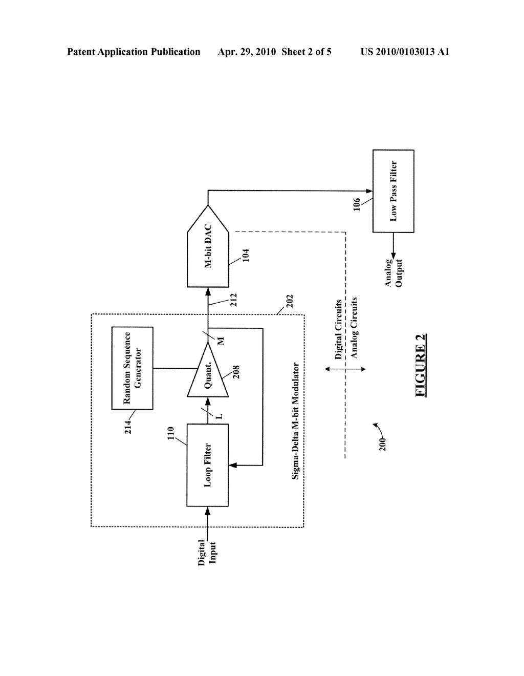 Method and Apparatus for Dithering in Multi-Bit Sigma-Delta Digital-to-Analog Converters - diagram, schematic, and image 03