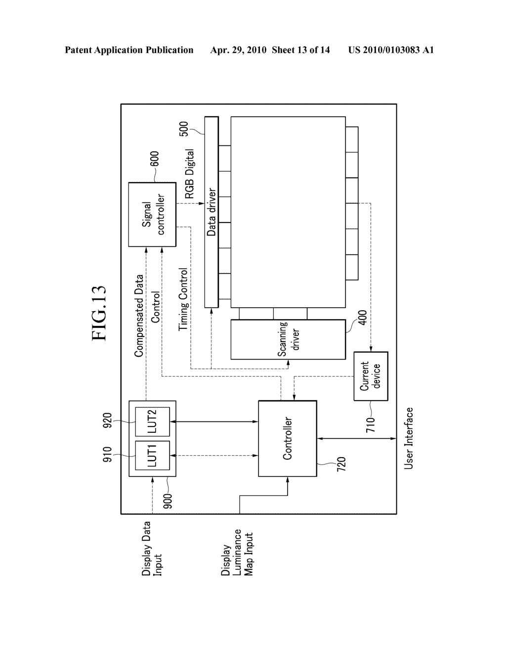 ORGANIC LIGHT EMITTING DEVICE, AND APPARATUS AND METHOD OF GENERATING MODIFICATION INFORMATION THEREFOR - diagram, schematic, and image 14