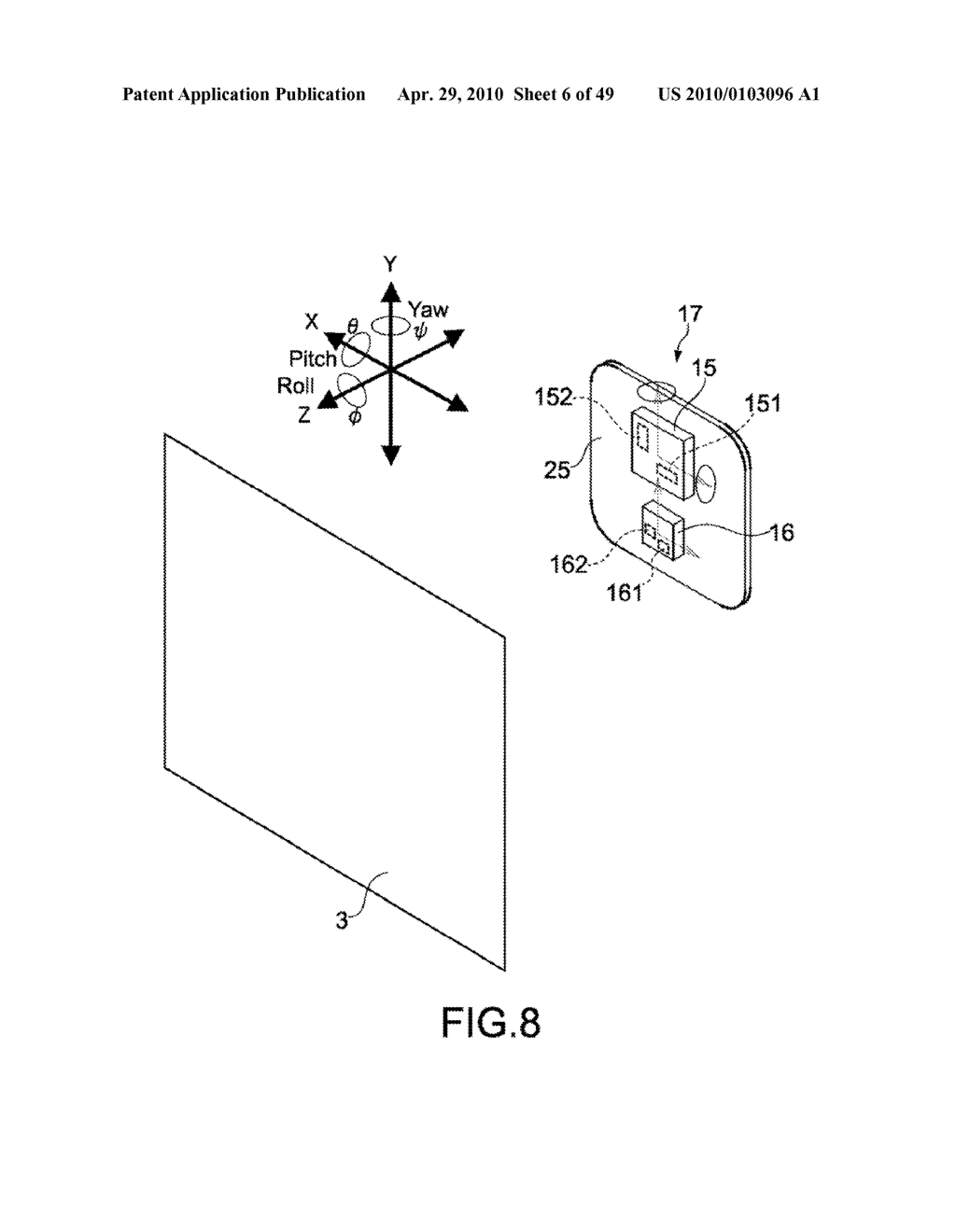 INPUT APPARATUS, CONTROL APPARATUS, CONTROL SYSTEM, CONTROL METHOD, AND HANDHELD APPARATUS - diagram, schematic, and image 07