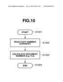 IMAGE PROCESSING APPARATUS, DOCUMENT NUMBER ADDING METHOD, AND STORAGE MEDIUM diagram and image