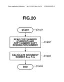 IMAGE PROCESSING APPARATUS, DOCUMENT NUMBER ADDING METHOD, AND STORAGE MEDIUM diagram and image