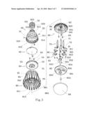 LED LAMP BULB STRUCTURE diagram and image