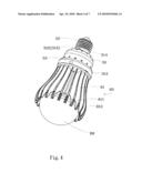 LED LAMP BULB STRUCTURE diagram and image