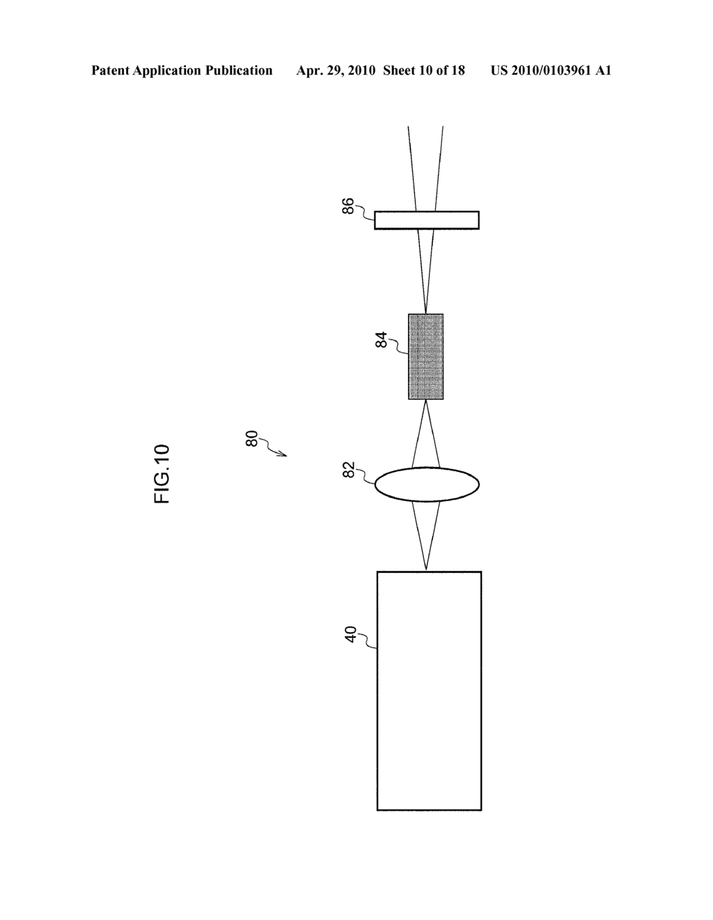 MODE-LOCKED LASER DEVICE, ULTRASHORT PULSE LIGHT SOURCE DEVICE, BROAD BANDWIDTH LIGHT SOURCE DEVICE, NON-LINEAR OPTICAL MICROSCOPY DEVICE, RECORDING DEVICE AND OPTICAL COHERENCE TOMOGRAPHY DEVICE - diagram, schematic, and image 11