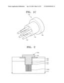 SEMICONDUCTOR CHIP HAVING VIA ELECTRODES AND STACKED SEMICONDUCTOR CHIPS INTERCONNECTED BY THE VIA ELECTRODES diagram and image