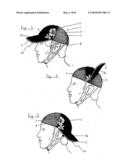 CAP WITH MOVEABLE VISOR diagram and image