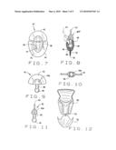 Sandal, thong or the like with reversible tongue, vamp, or strap diagram and image