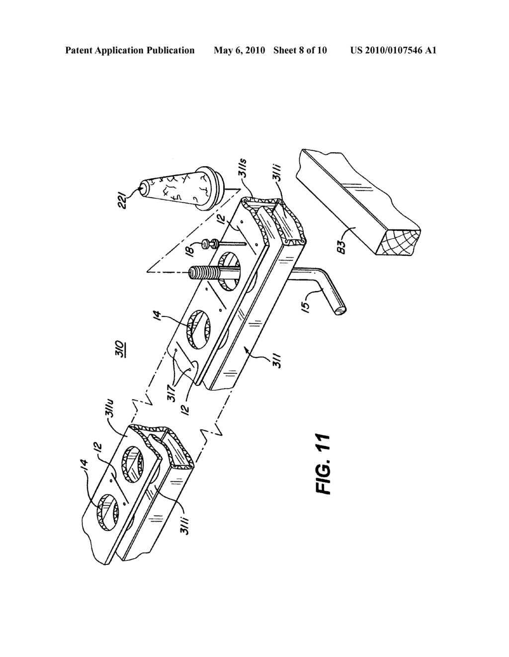 Biodegradable structures for suspending anchor bolts - diagram, schematic, and image 09