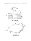 SHEETS OF MATERIAL HAVING A FIRST PRINTED PATTERN ON AN UPPER SURFACE THEREOF AND A SECOND PRINTED PATTERN ON A LOWER SURFACE THEREOF diagram and image