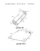 SHEETS OF MATERIAL HAVING A FIRST PRINTED PATTERN ON AN UPPER SURFACE THEREOF AND A SECOND PRINTED PATTERN ON A LOWER SURFACE THEREOF diagram and image