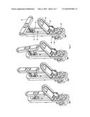 Retractable Hand Lever Actuator which may be locked in a recess diagram and image