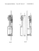 Retractable Hand Lever Actuator which may be locked in a recess diagram and image