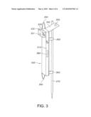 Marking stake and carrier diagram and image