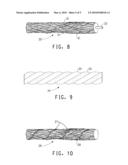 EXTENSIBLE NON-LOAD BEARING CUT RESISTANT TIRE SIDE-WALL COMPONENT COTAINING ELASTOMERIC FILAMENT, TIRE CONTAINING SAID COMPONENT, AND PROCESSES FOR MAKING SAME diagram and image