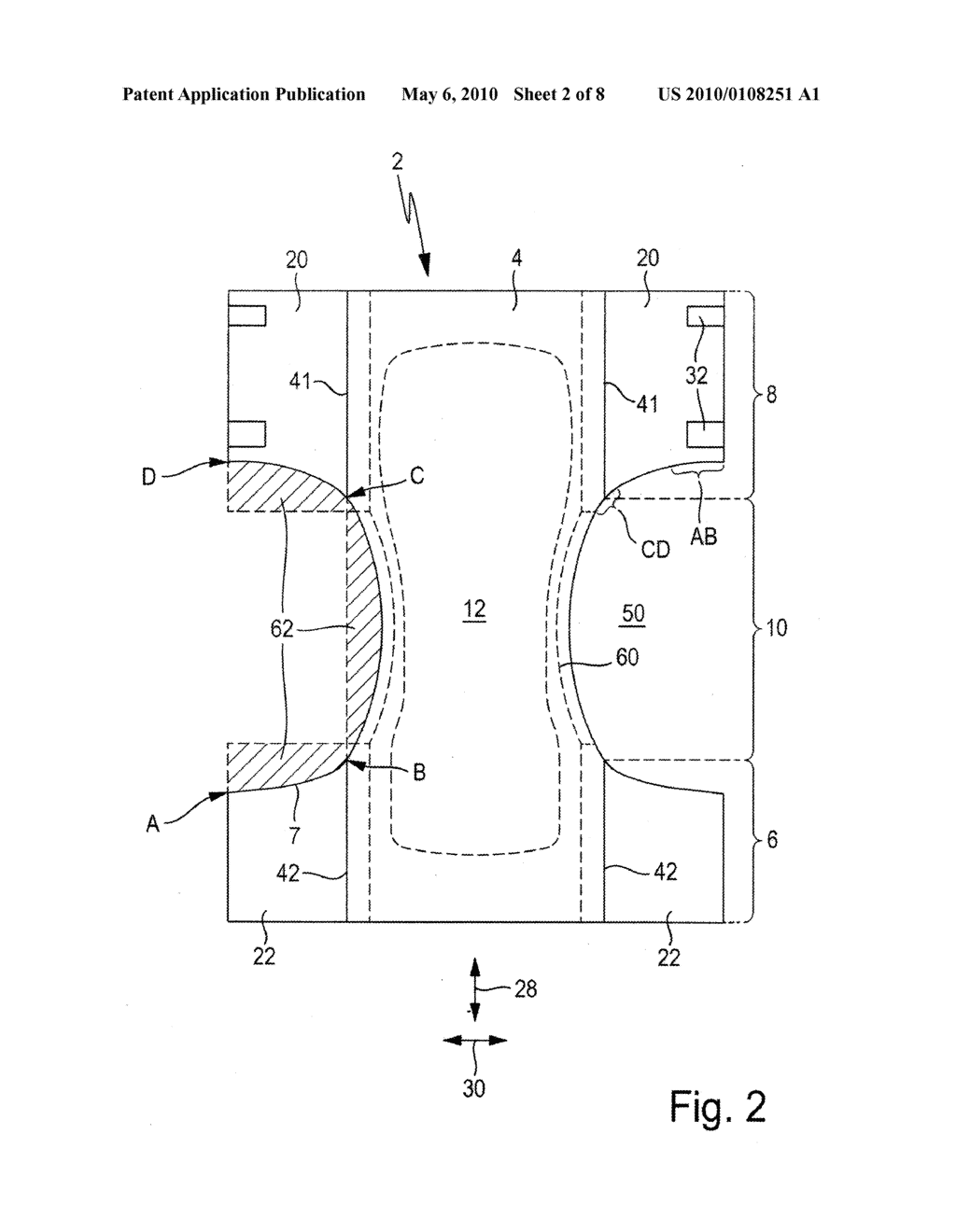 METHOD FOR THE PRODUCTION OF AN ABSORBENT DISPOSABLE INCONTINENCE DIAPER - diagram, schematic, and image 03