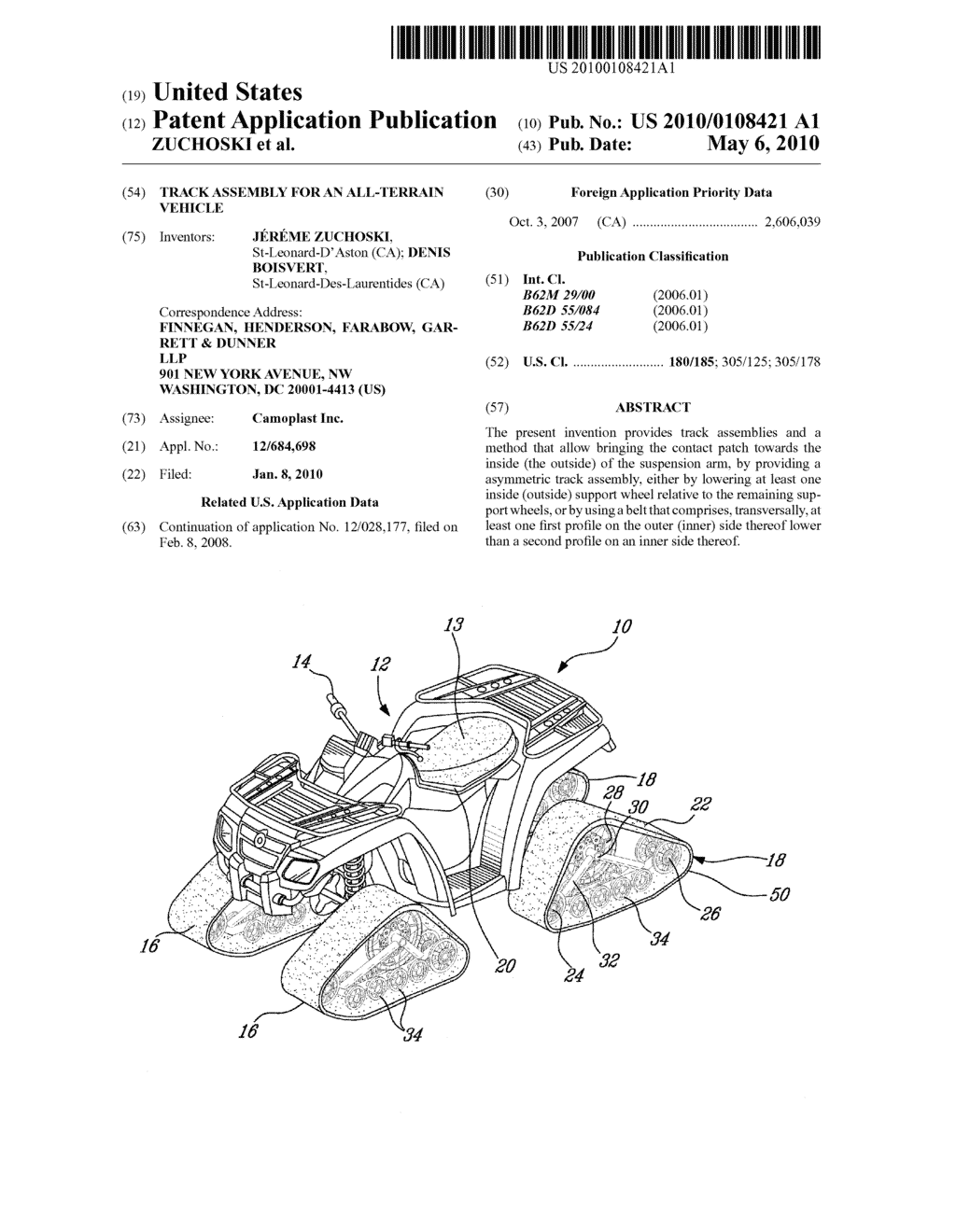 TRACK ASSEMBLY FOR AN ALL-TERRAIN VEHICLE - diagram, schematic, and image 01