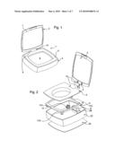 BOX WITH RETRACTABLE LID FOR COSMETIC OR TOILETRY PRODUCTS diagram and image