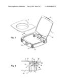 BOX WITH RETRACTABLE LID FOR COSMETIC OR TOILETRY PRODUCTS diagram and image