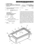 Enhanced tamper evident container with tear-apart parts diagram and image