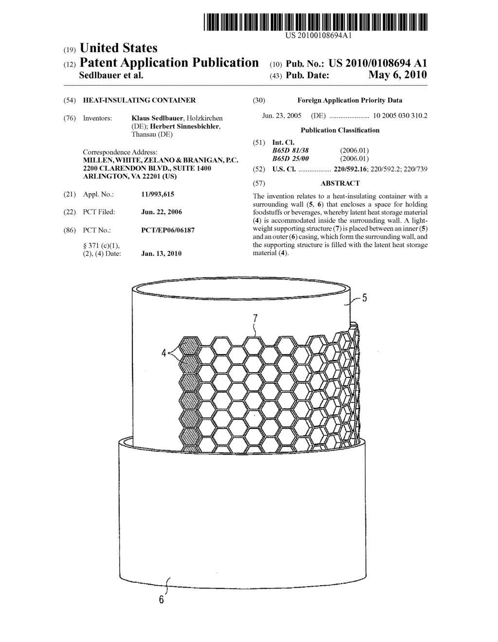 HEAT-INSULATING CONTAINER - diagram, schematic, and image 01